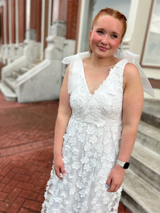 TIED THE KNOT WHITE DRESS