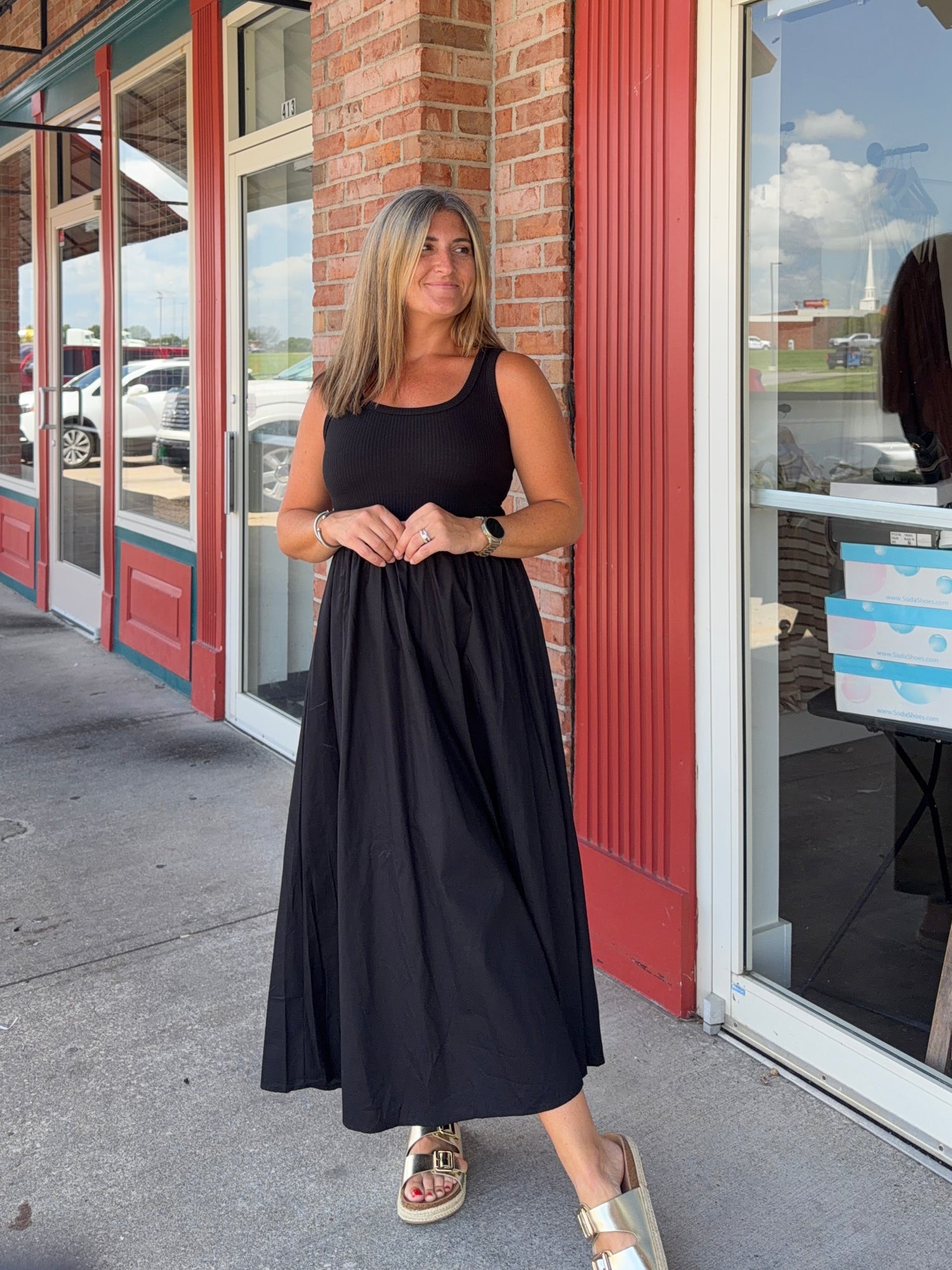 MIX MEDIA MIDI DRESS – Crave Boutique