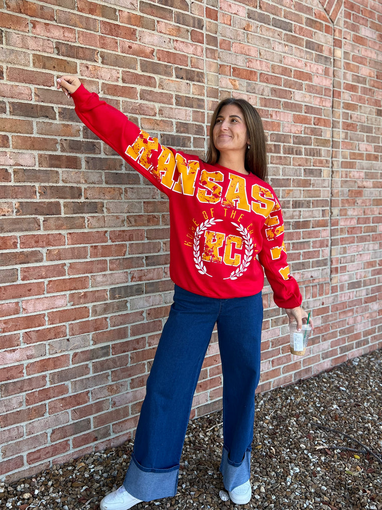 KANSAS CITY LARGE PRINT SWEATSHIRT