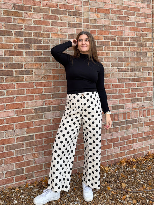POLKA DOT PANTS- 2 COLORS
