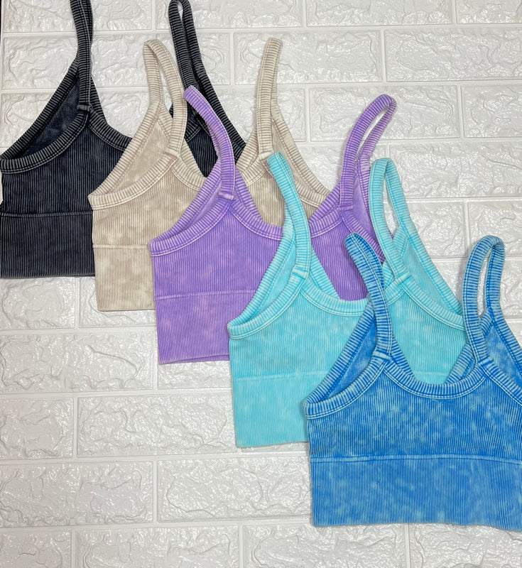 THIN STRAP BRALETTE- 5 COLORS
