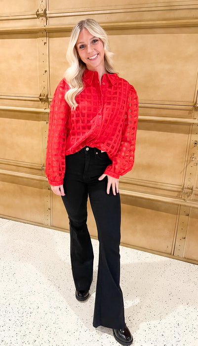 POWER THROUGH SHEER TOP