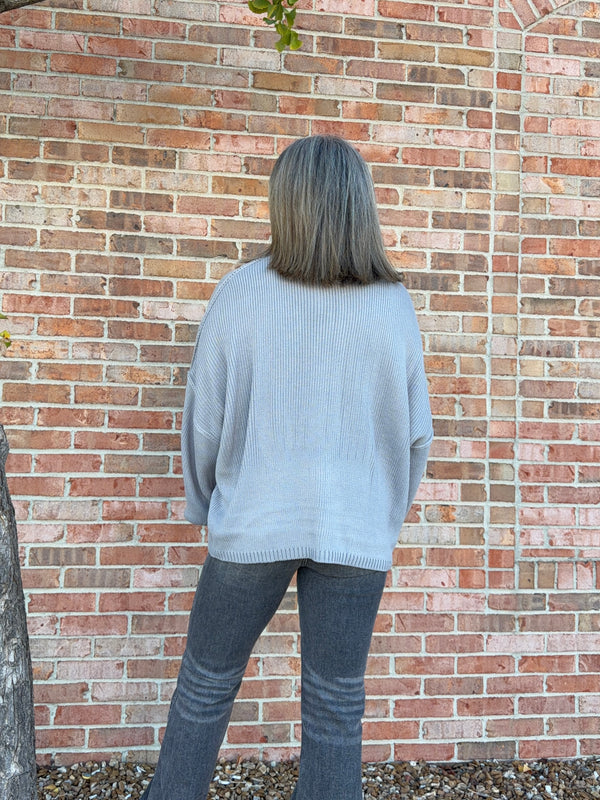 LARGE BUTTON FRONT CARDIGAN- 3 COLORS