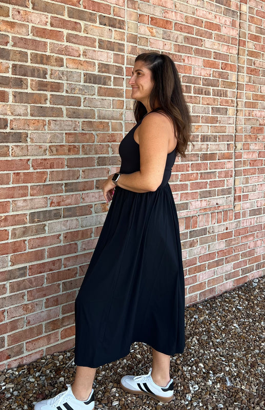 BREEZE EASE RIBBED TANK DRESS