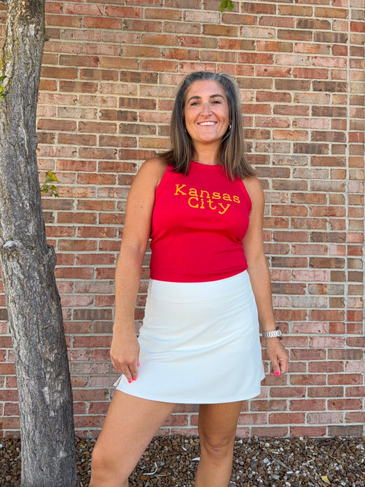 RED KANSAS CITY TANK TOP
