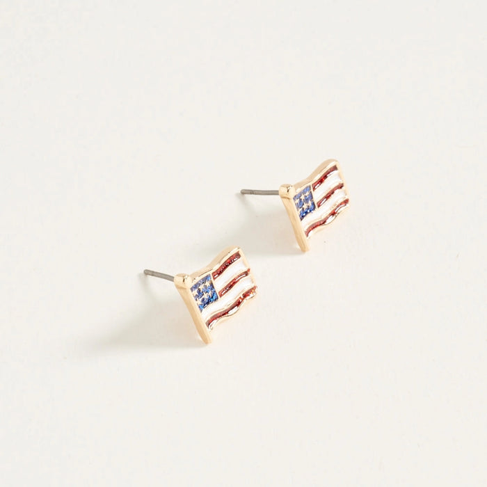 FLAG STUD EARRINGS