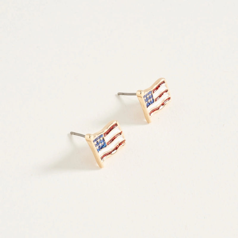 FLAG STUD EARRINGS