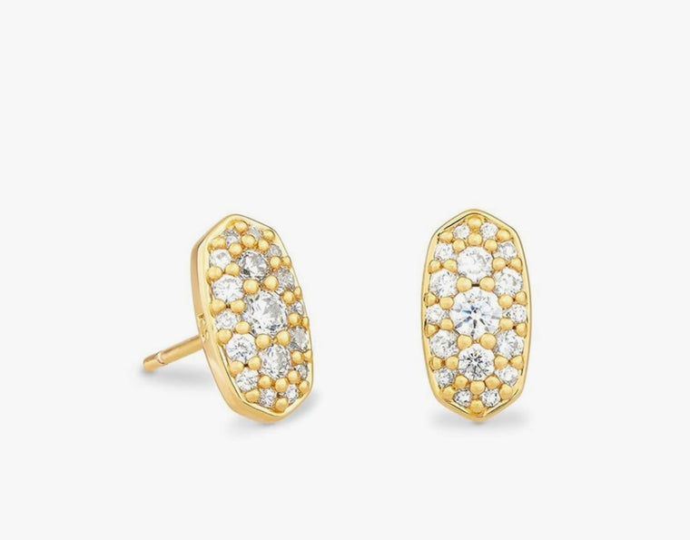 KENDRA SCOTT: GRAYSON CRYS STUD EARRING