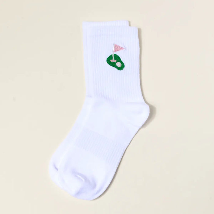EMBROIDERED GOLF SOCKS