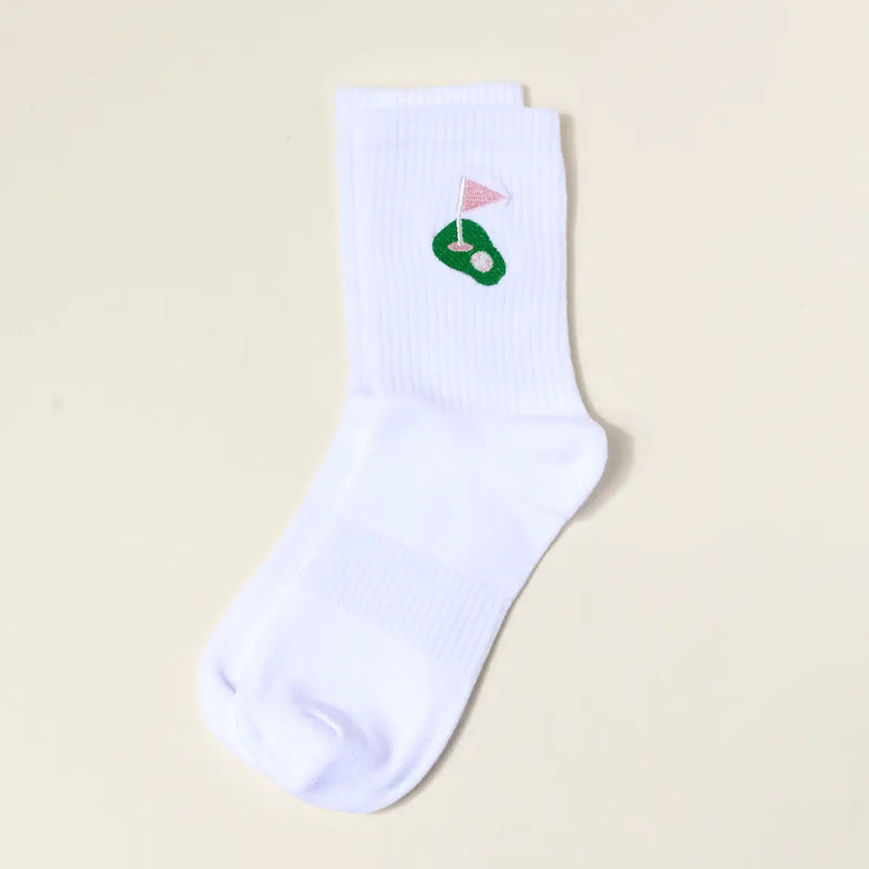 EMBROIDERED GOLF SOCKS