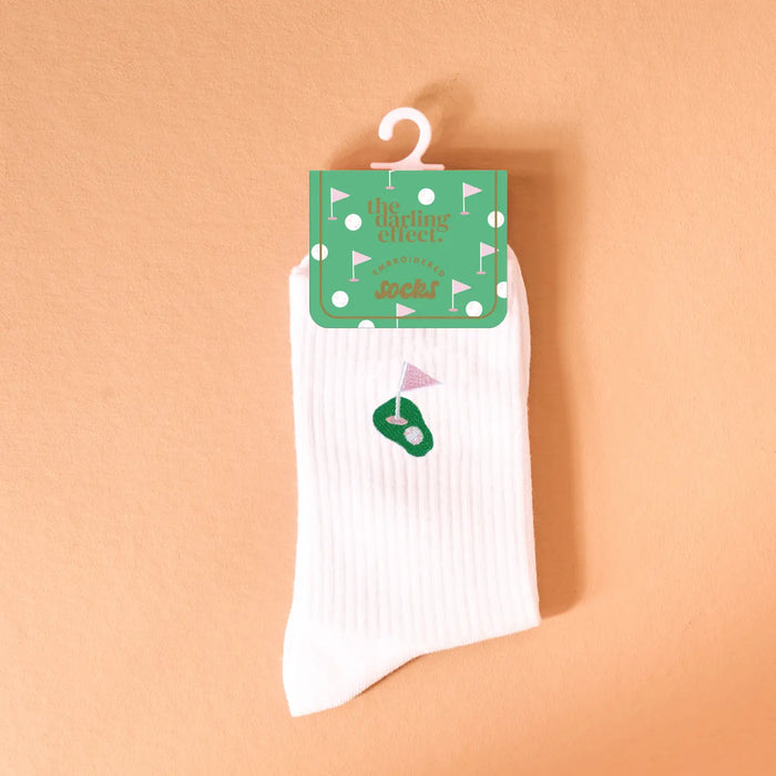EMBROIDERED GOLF SOCKS