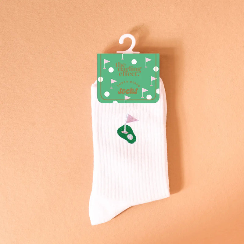 EMBROIDERED GOLF SOCKS
