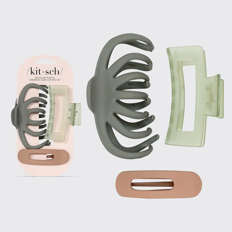 GREEN ASSORTED CLAW CLIPS
