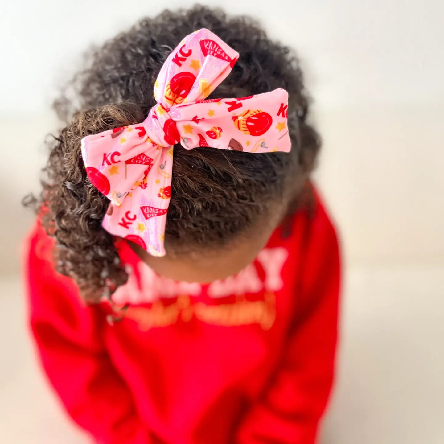 PINK KC BOW CLIP