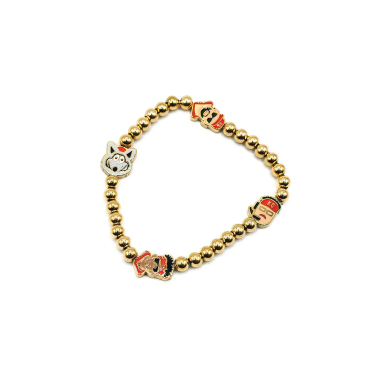 KC GOLD BEADED BRACELET