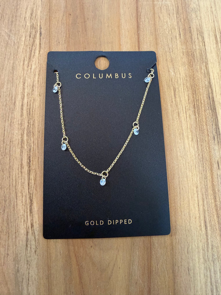 CZ DROP NECKLACE