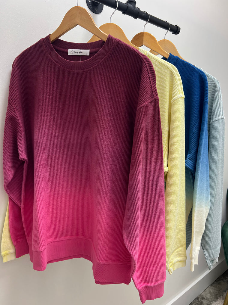 CORDED PULLOVER- 4 COLORS