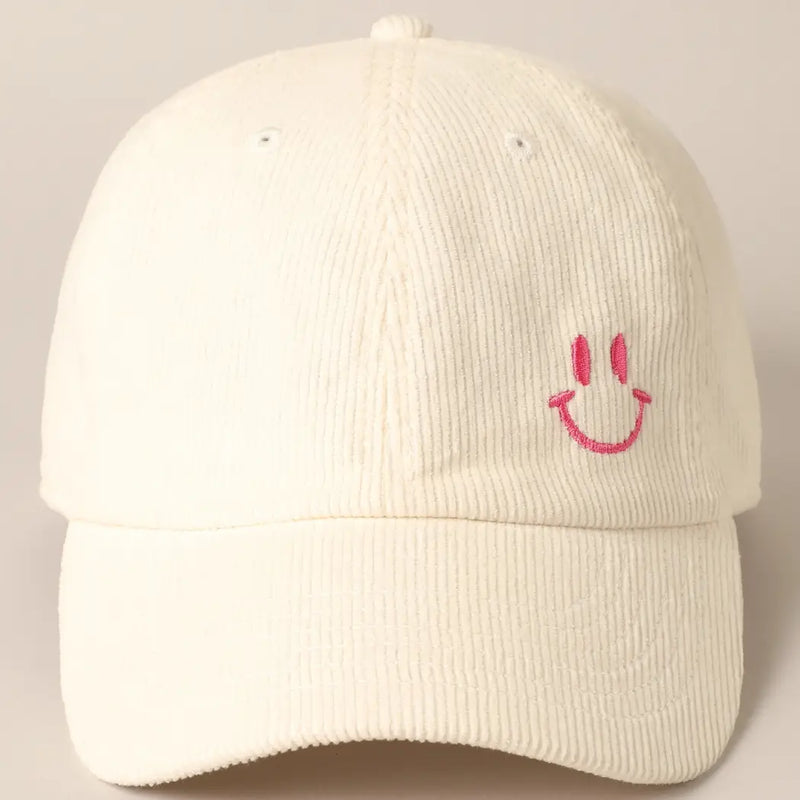 MINI SMILEY FACE HAT- 2 COLORS