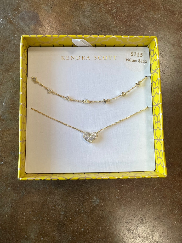KENDRA SCOTT: ARI HAVEN HEART NECKLACE GIFT SET