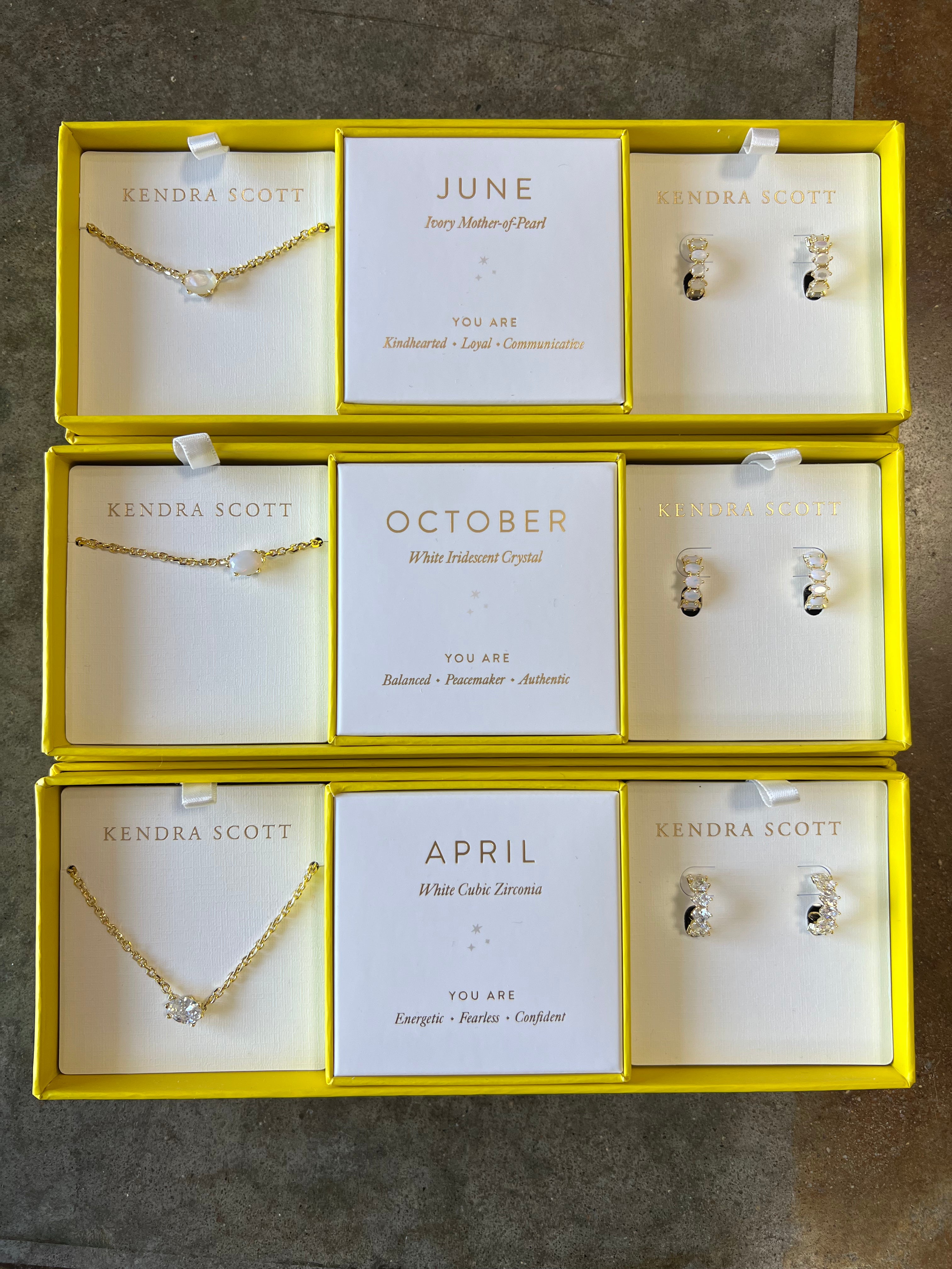 KENDRA SCOTT: CAILIN BIRTHSTONE GIFT SET