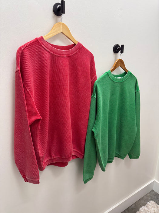 CORDED PULLOVER- 8 COLORS