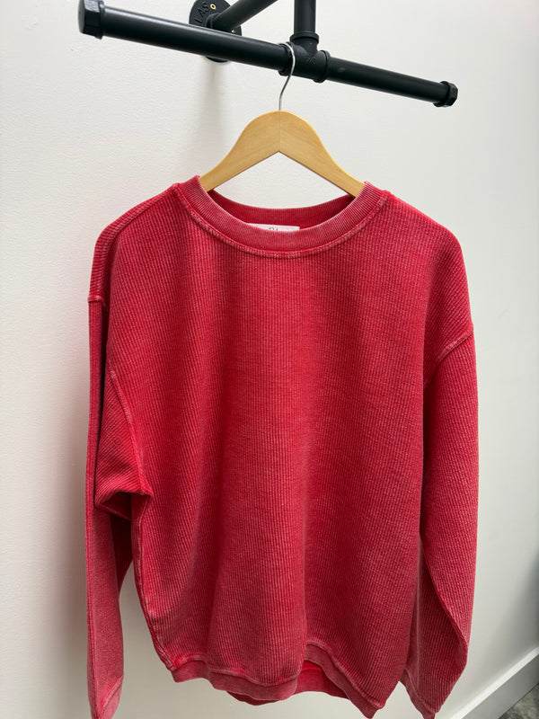 CORDED PULLOVER- 8 COLORS