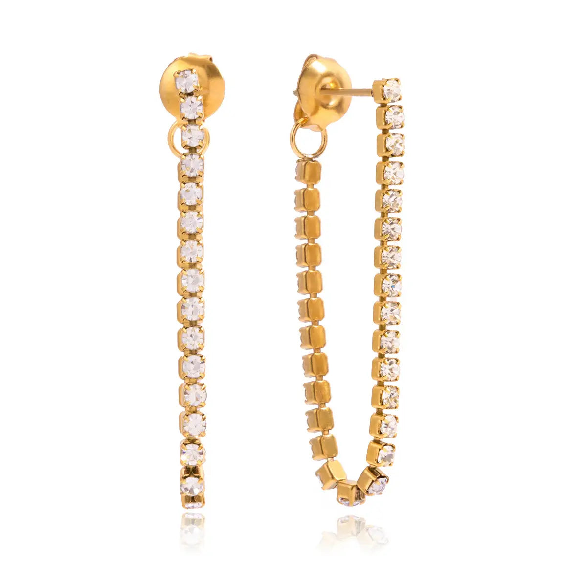 TENNIS CHAIN EARRINGS