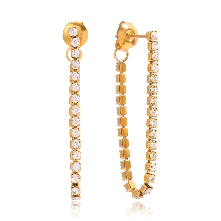 TENNIS CHAIN EARRINGS