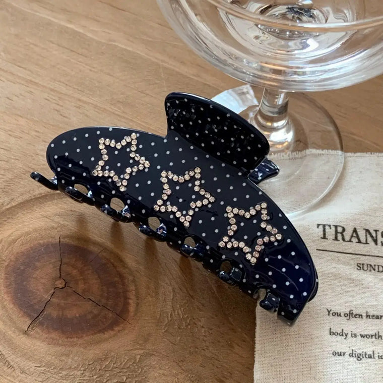 RHINESTONE STAR CLAW CLIP