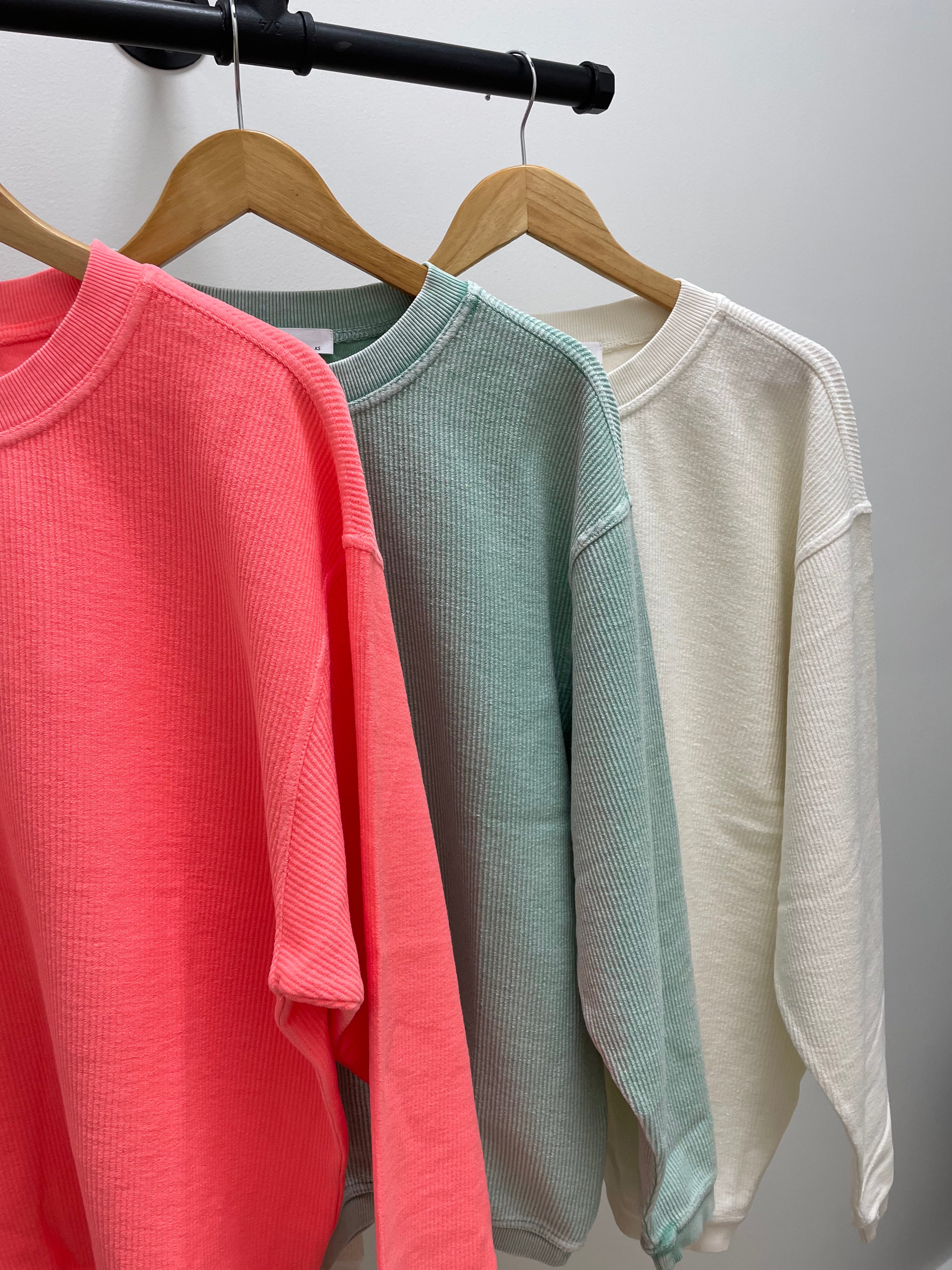 CORDED PULLOVER- 6 COLORS