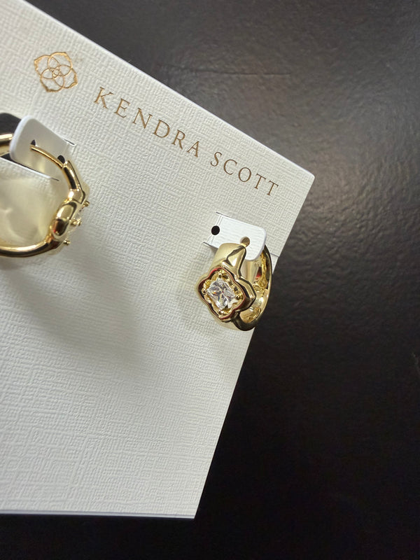 KENDRA SCOTT: MALLORY CRYSTAL HUGGIE HOOP