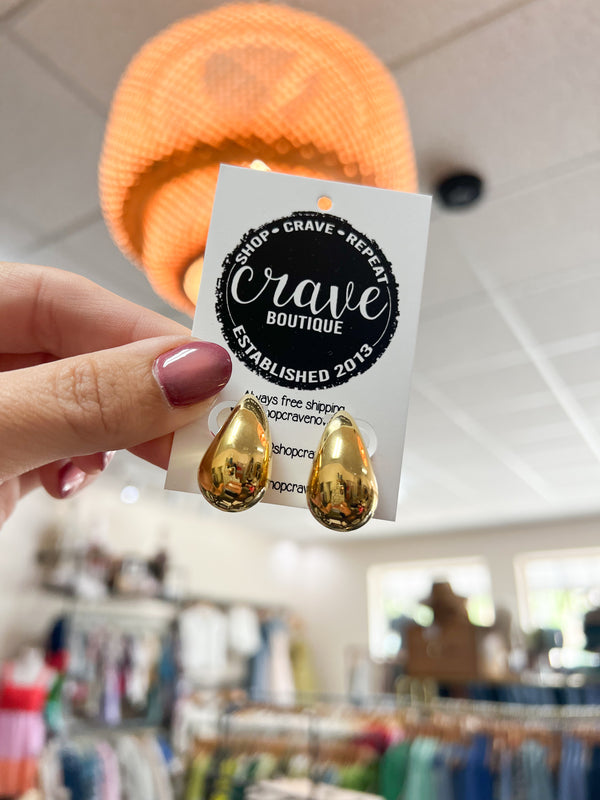 18K GOLD DROPLET EARRINGS