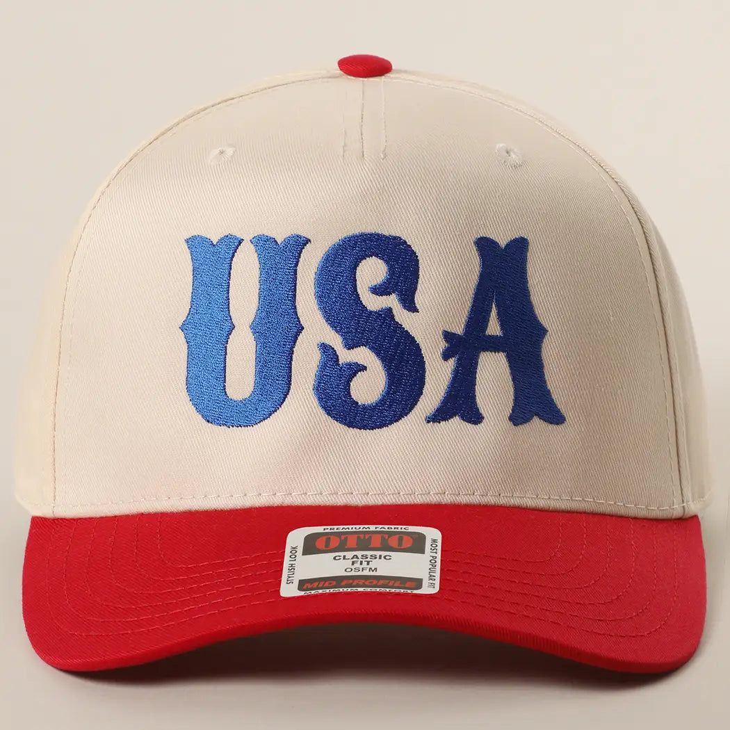 USA TYPOGRAPHY HAT