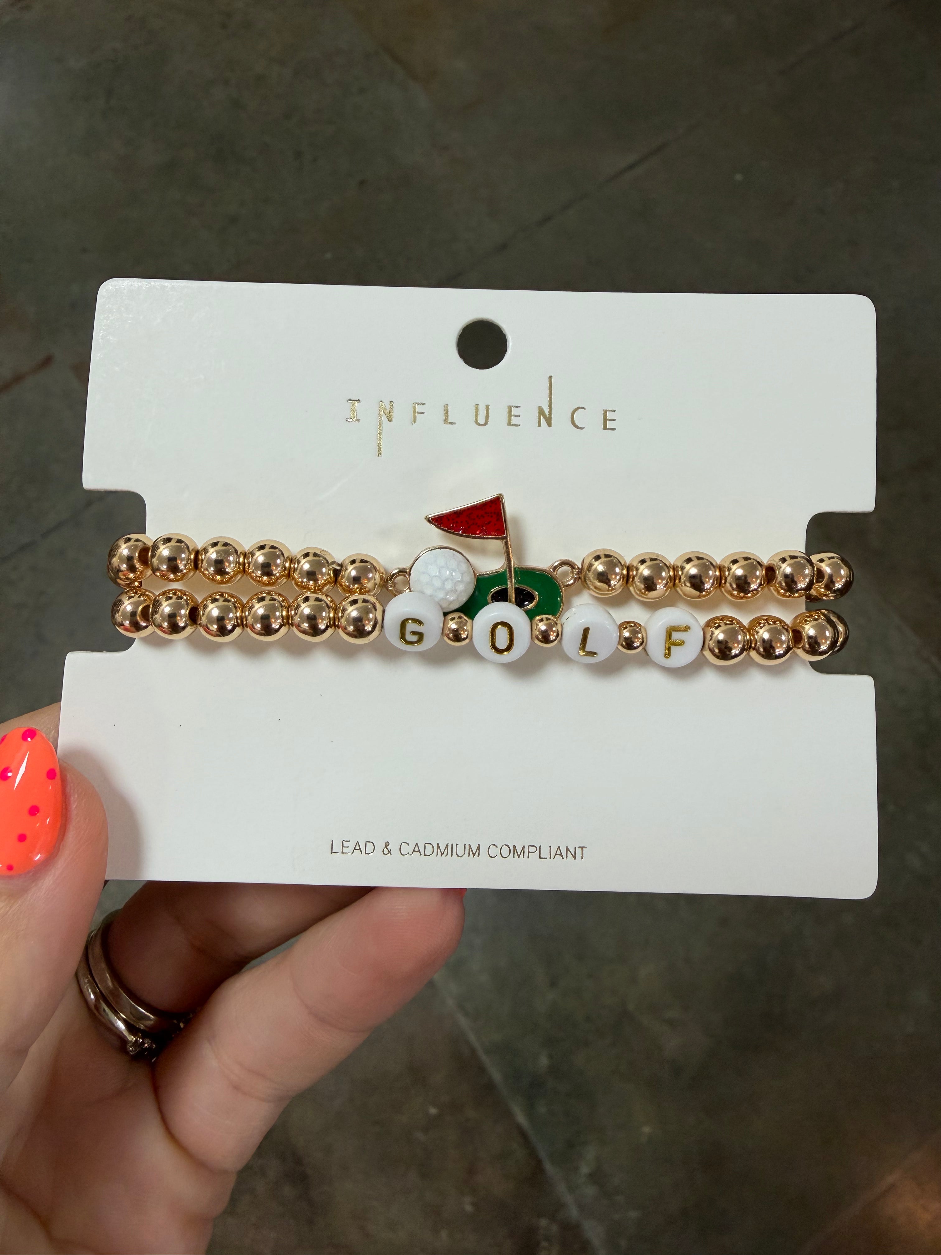 GOLF STRETCH BRACELET SET OF 2