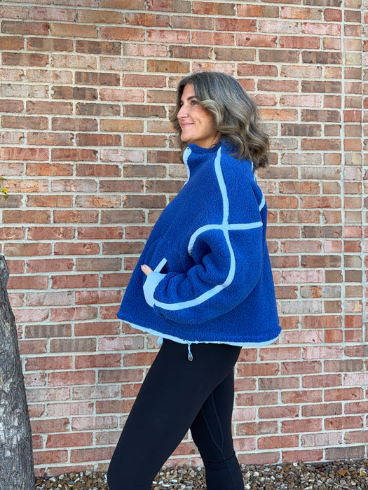 HALF ZIP FLEECE PULLOVER- 3 COLORS