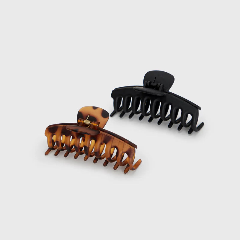 OVERSIZED CLAW CLIP SET OF 2