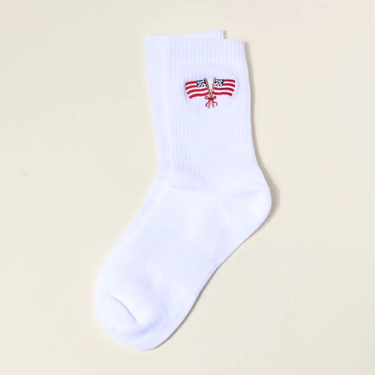EMBROIDERED FLAG SOCKS