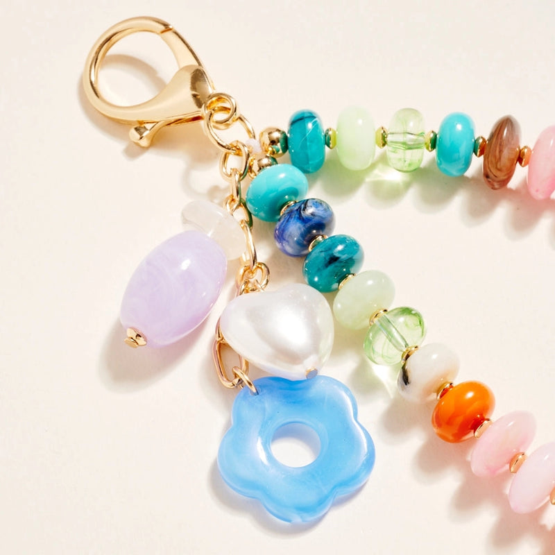 BEADED BAG CHARM
