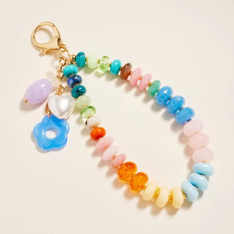 BEADED BAG CHARM