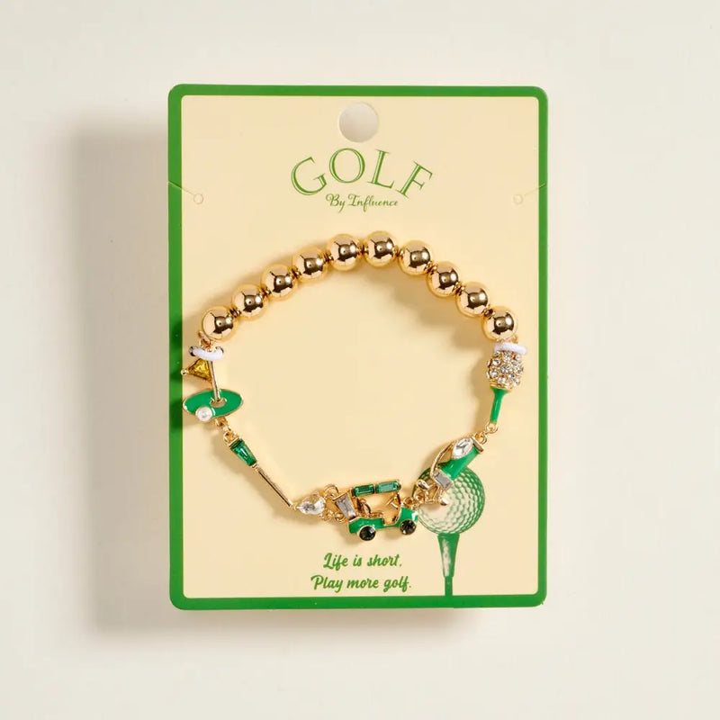 GOLF THEMED STRETCHY BRACELET