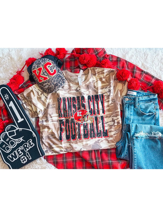 KANSAS CITY CAMO FOOTBALL TEE
