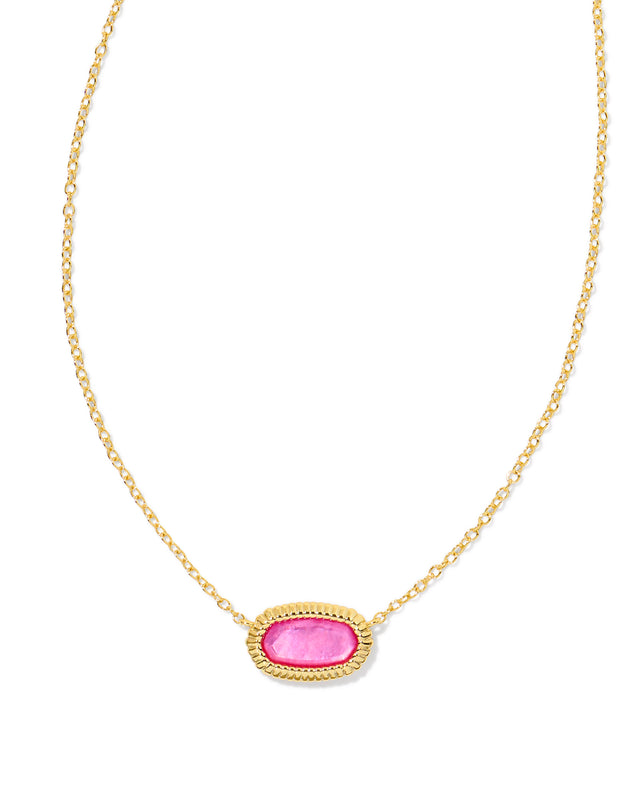 KENDRA SCOTT: ELISA RIDGE FRAMED PENDANT NECKLACE