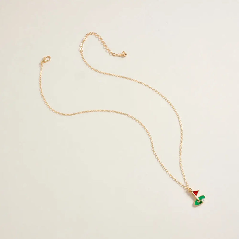 GOLF FLAG NECKLACE