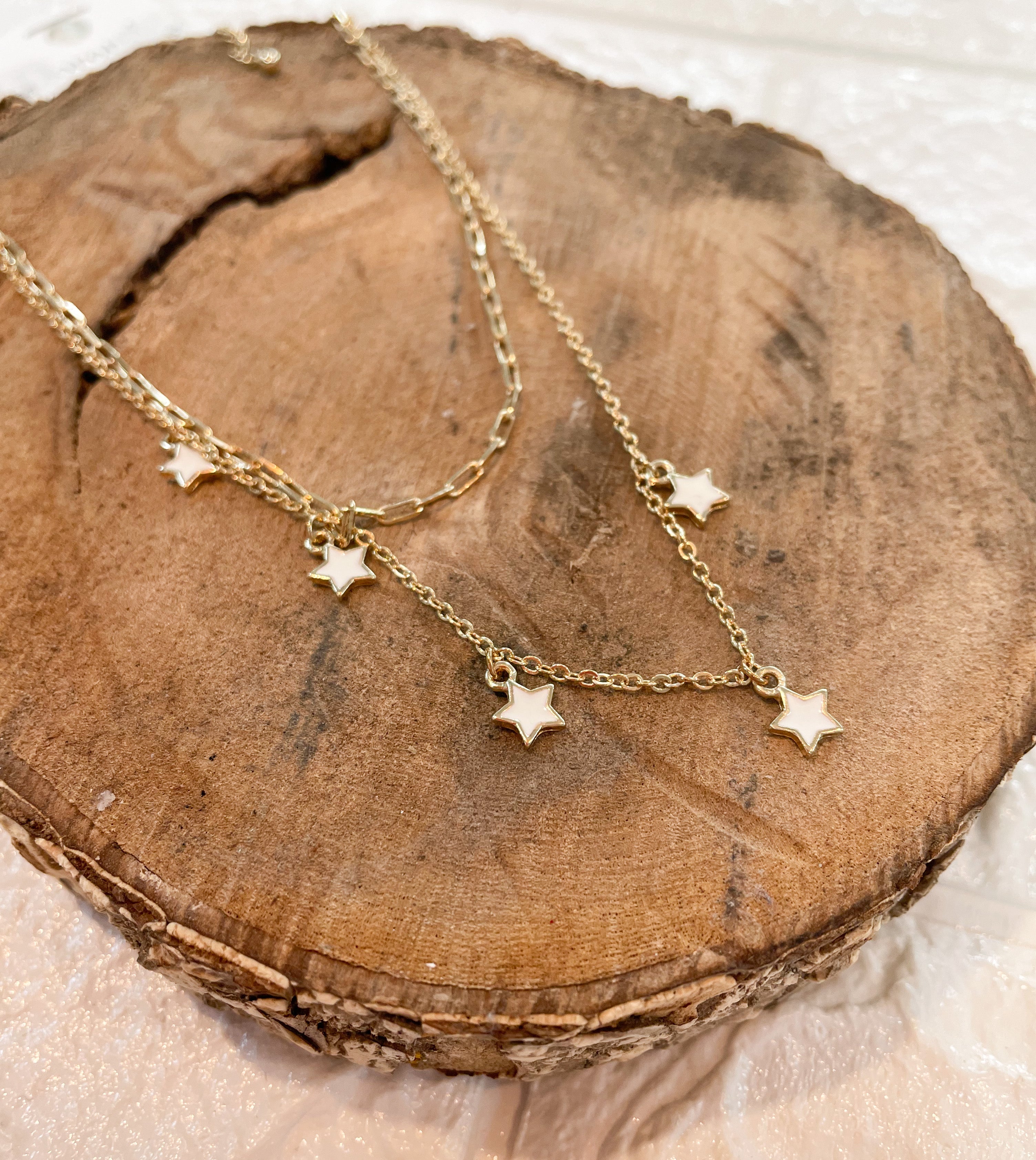 STAR DOUBLE CHAIN NECKLACE