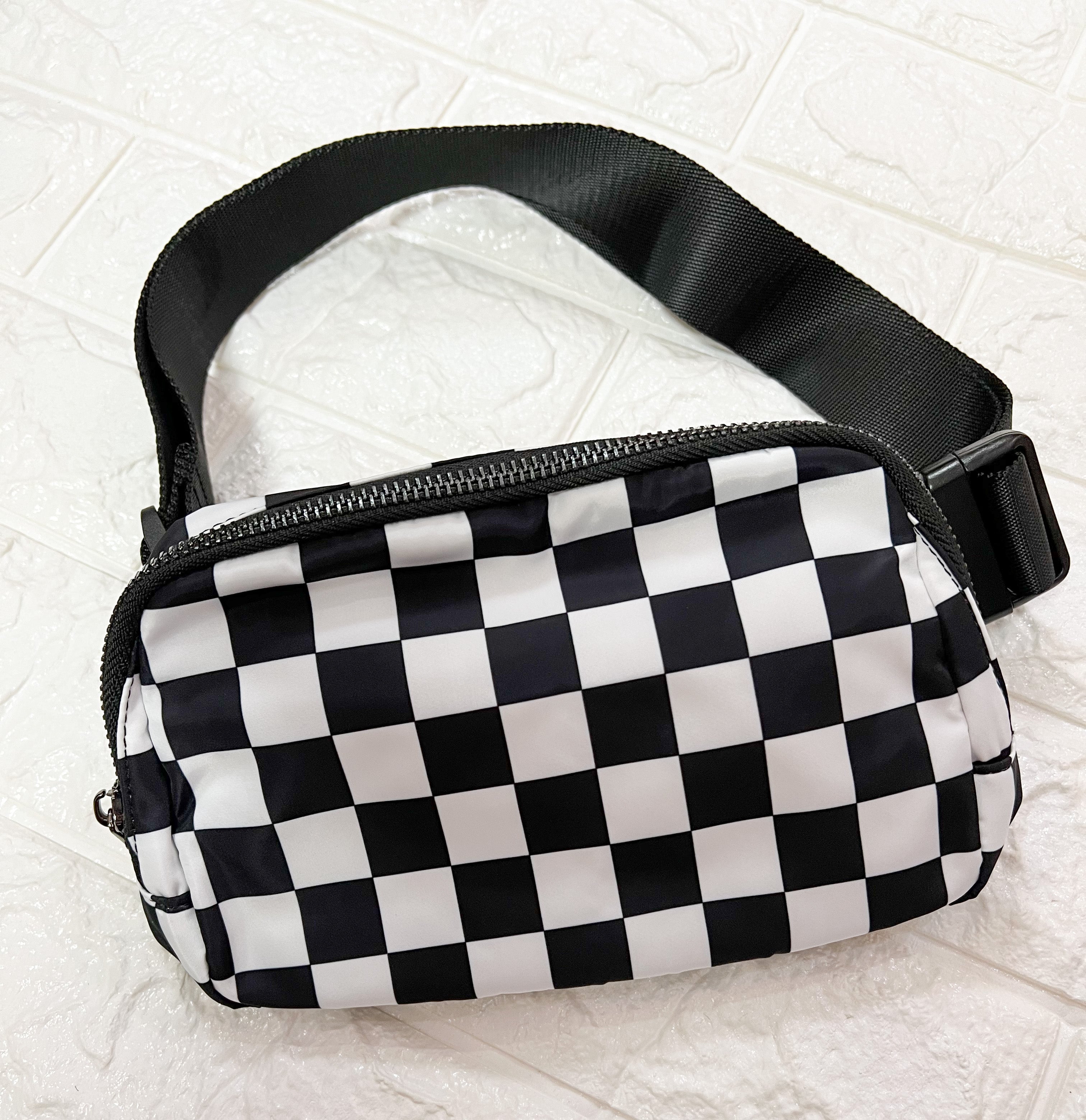 CHECKERED EVERYWHERE BELT BAG – Crave Boutique