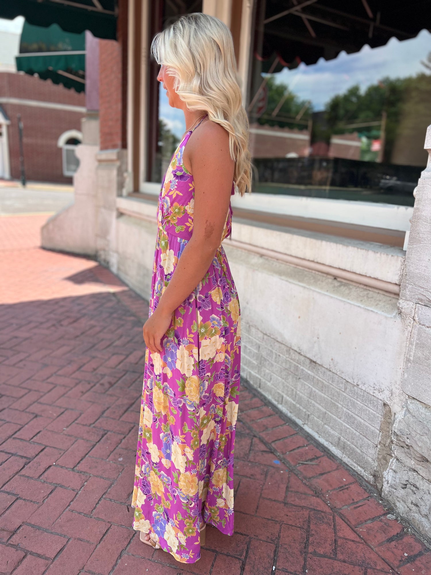 fruit print maxi dress Costa Nova Strapless Fruit Print Maxi Dress - White