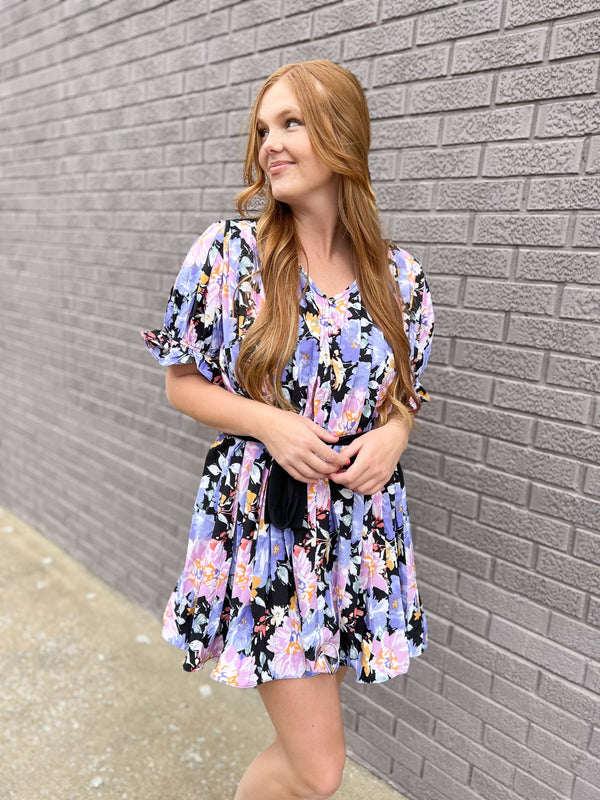 POP OF COLOR FLORAL DRESS