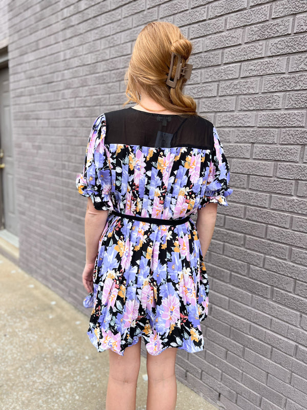 POP OF COLOR FLORAL DRESS