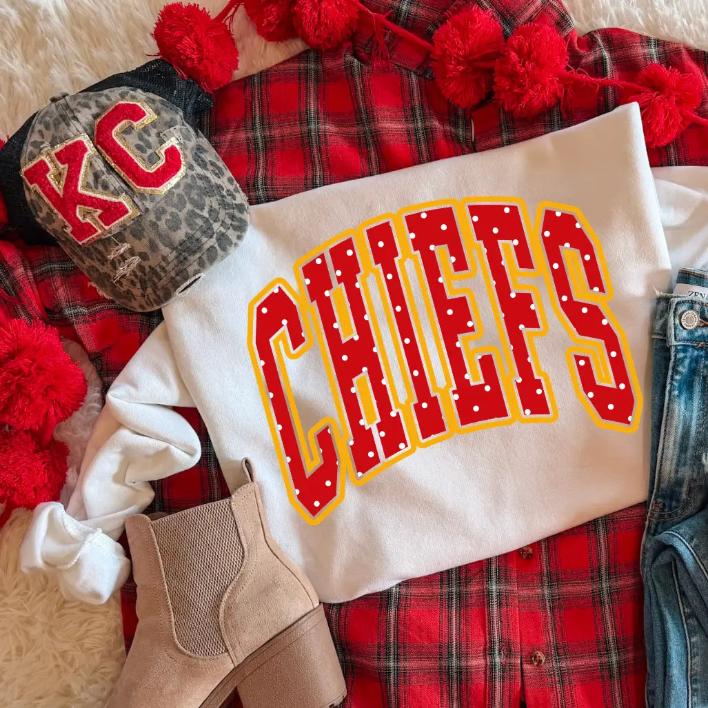 POLKA DOT CHIEFS SWEATSHIRT