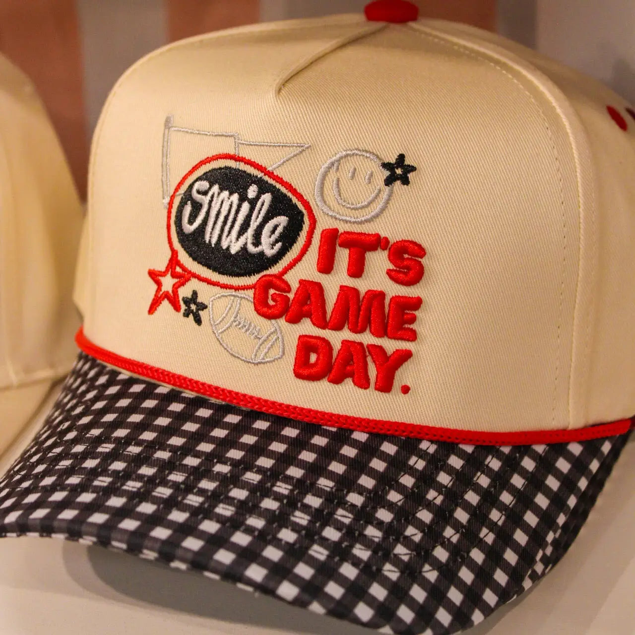 SMILE, IT'S GAME DAY HAT